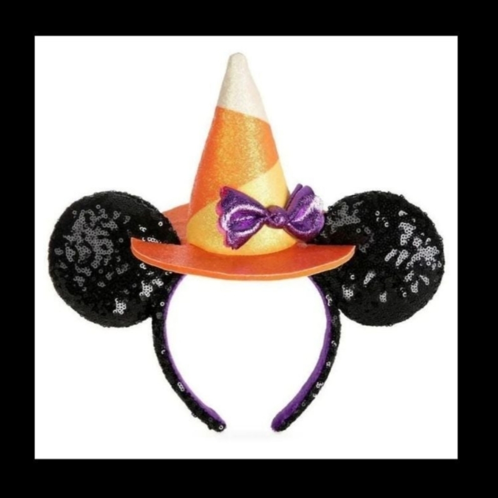 Minnie Mouse candy corn ears headband NWOT